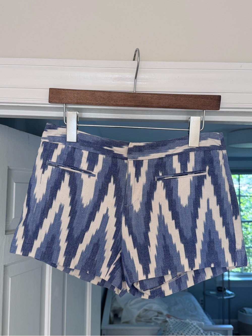 Blue and White Ikat Pattern 100% cotton GAP shorts